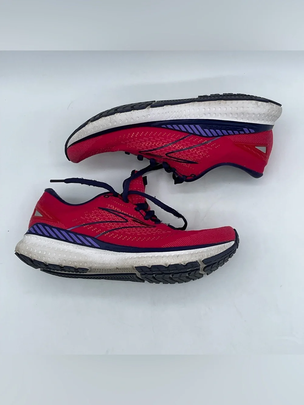 Brooks Glycerin GTS 20 Women’s Size 9 B Running Shoes Pink Navy Support